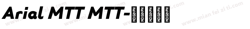 Arial MTT MTT字体转换